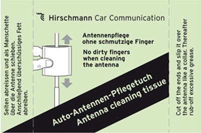 Hirschmann AUTA 135 chiffon de soin d'antenne
