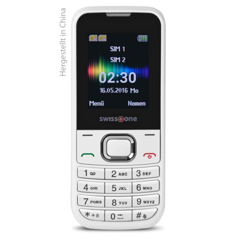 swisstone sc 230 dual-sim blanc gsm téléphone mobile