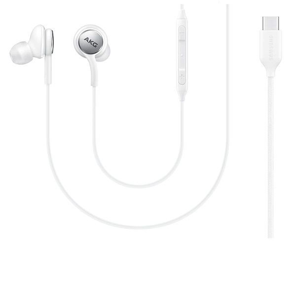 samsung original akg in ear type c headset / casque blanc