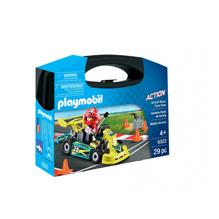 Playmobil action - go-cart racer carry case (9322)