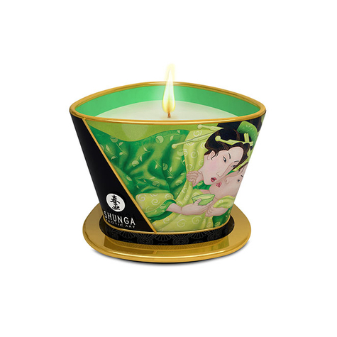 Bougie de massage : shunga candle vert tea 170 ml