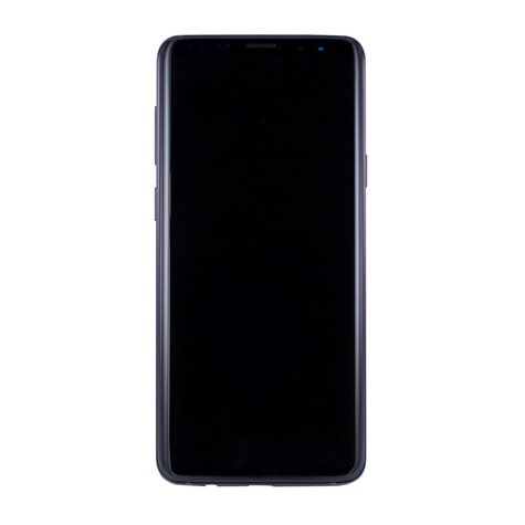Samsung g965f galaxy s9 plus original ersatzteil lcd display / touchscreen mit rahmen schwarz