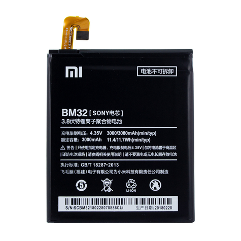 Xiaomi Lithium Ion Batterij Bm32 Xiaomi Mi 4 3000mah