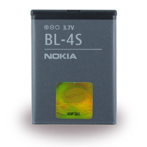 Nokia bl4 s batterie lithium polymère 2680 slide 860mah