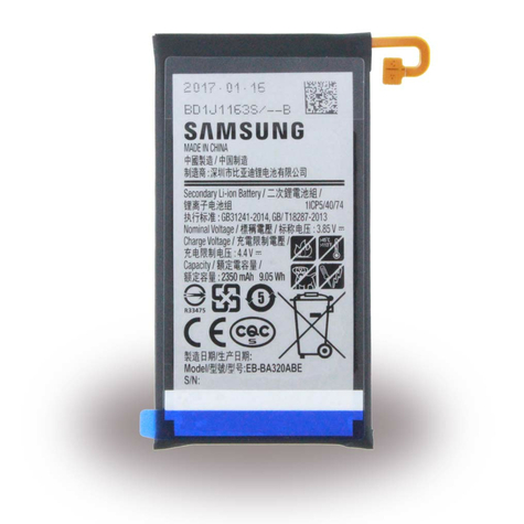 Samsung Eb-Ba320abe Lithium Ion Batterij A320f Galaxy A3 (2017) 2350mah