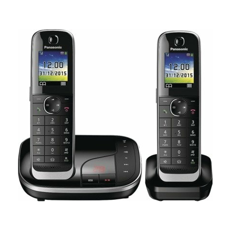 Panasonic Kx-Tgj322gb Duo Draadloze Dect-Telefoon Met Antwoordapparaat, Zwart