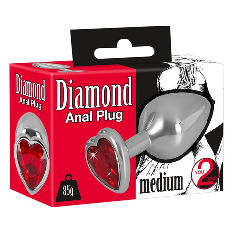 Diamanten Anaalplug Medium