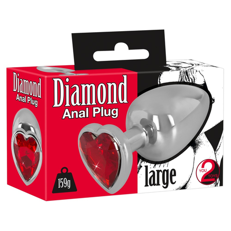 Diamanten Anaalplug Groot