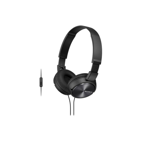 Sony mdr-zx310apb écouteurs supra-auriculaires avec fonction casque - noir