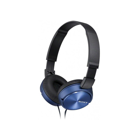 Sony Mdr-Zx310l Hoofdtelefoon Voor Op De Oren - Blauw