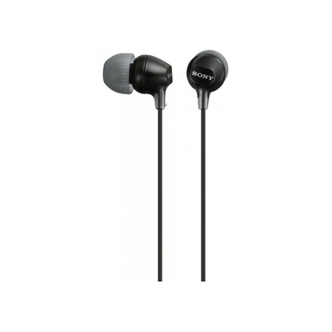 Sony mdr-ex15lpb écouteurs intra-auriculaires - noir