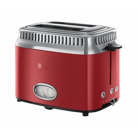 Russell Hobbs 21680-56 Retro Broodrooster Rood Lint