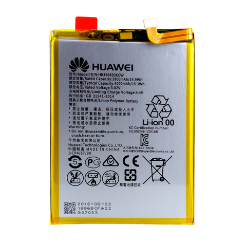 Huawei Hb396693ecw Lithium-Ion Batterij Mate 8 4000mah