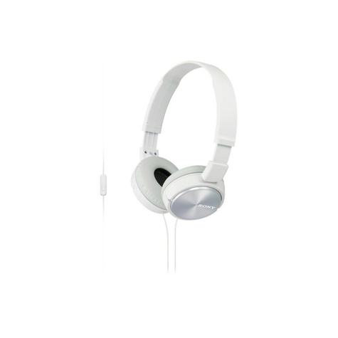 Sony mdr-zx310apw lifestyle headphone, blanc