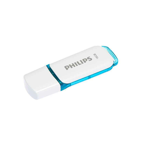 Philips usb 2.0 16go snow edition bleu fm16fd70b/10