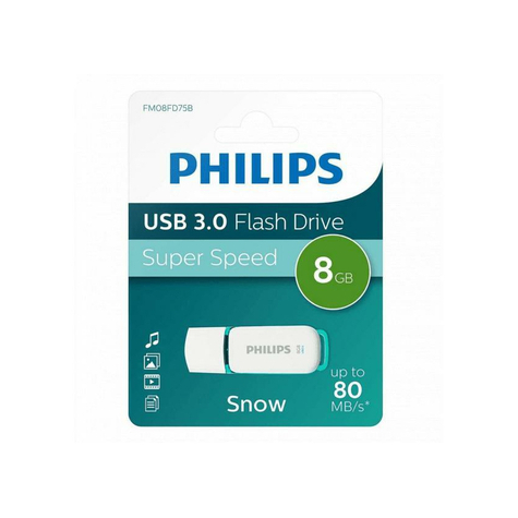 Philips Usb-Stick 8 Gb 3.0 Usb-Schijf Snow Supersnel Groen Fm08fd75b/00