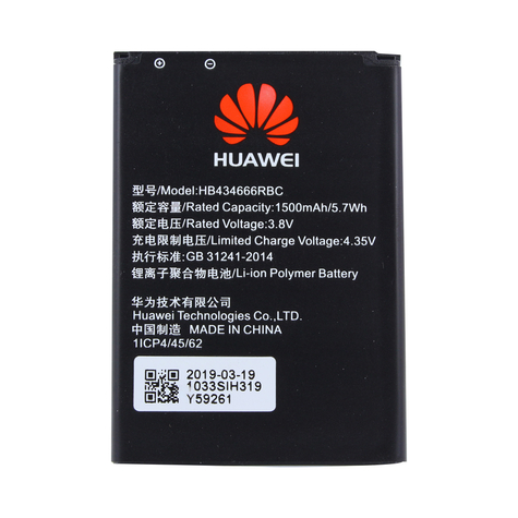 Huawei hb434666rbc  li-ion polymer akku e5573, e5577 r216  1500mah