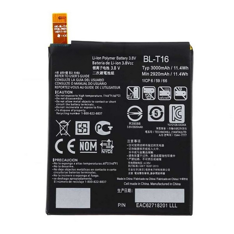 Lg Bl-T16 G Flex 2 H955 3000mah Li-Ion Batterij Batterij