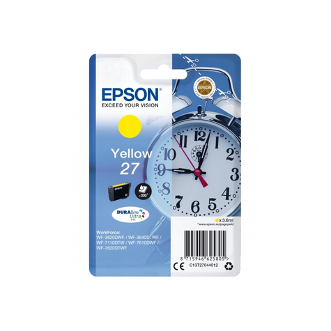 Epson Inktwekker Geel C13t27044012 | Epson C13t27044012