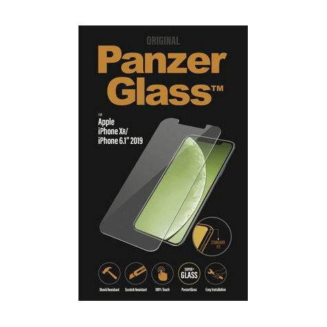 Panzerglass 2662   protection d'écran transparent   mobile/smartphone   apple   iphone xr iphone 6.1" 2019   résistant aux rayures   incassable   résistant aux chocs   1 pièce(s)