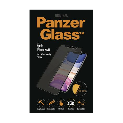 Panzerglass p2665   film de protection anti reflets   mobile/smartphone   apple   iphone xr iphone 11   résistant aux rayures   incassable   résistant aux chocs   1 pièce(s)