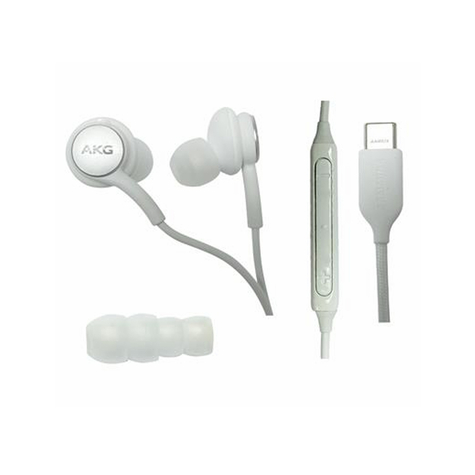 Samsung - Original Akg In-Ear Typ C Headset / Kopfher - Weiss