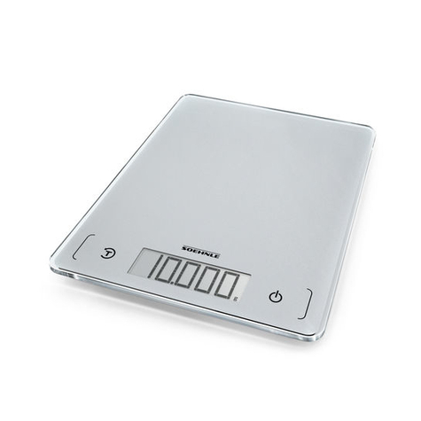 Soehnle page comfort 300 slim - balance de ménage électronique - 10 kg - 1 g - argent - contre-plateau (placement) - carré