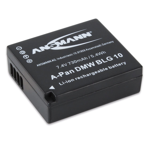 Ansmann 1400-0063 Lithium-Ion (Li-Ion) 730mah Camera Panasonic Lumix Dmc-Gf6 / Dmc-Gx7 7.4v 1pc(S)