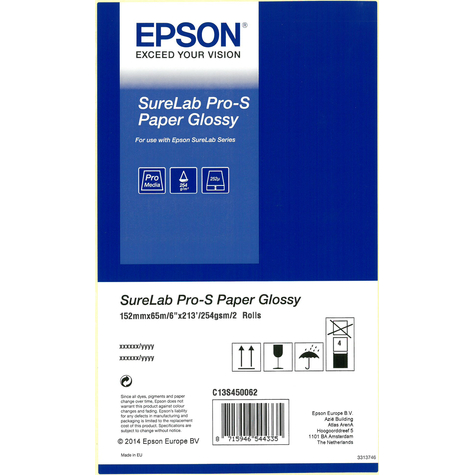 Epson Surelab Pro-S Papier Glanzend Bp 6x65 2 Rollen