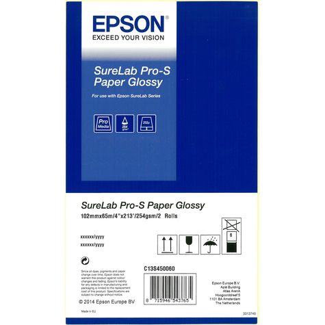 Epson Surelab Pro-S Papier Glanzend Bp 4x65 2 Rollen
