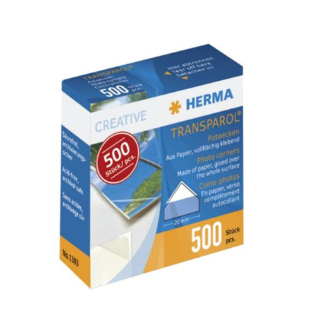 Herma Transparol Fotohoeken Donatiepakket 500 St. Transparant 500 Stuk(S)