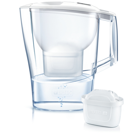 Brita aluna cool maxtra+ wh - filtre à eau pour carafe - transparent - blanc - 2,4 l - 1,4 l - 265 mm - 110 mm