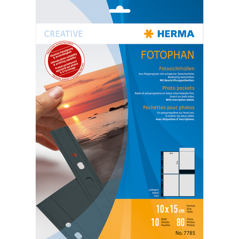 Herma 7785 - 100 x 150 mm - transparent - polypropylène (pp) - portrait - 230 mm - 310 mm