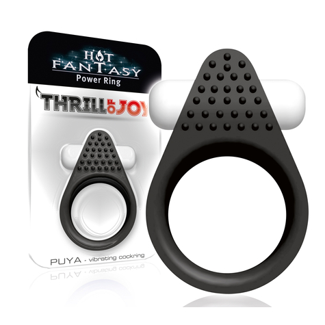 Hot Fantasy Thrill Of Joy Puya Vibrating Ring Black