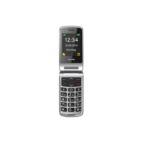Bea fon sl595plus schwarz/silber   cellphone   6,1 cm