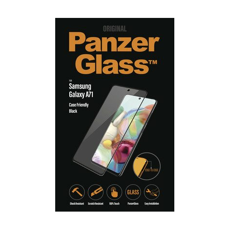 Panzerglass samsung galaxy a71 case friendly edge-to-edge, noir