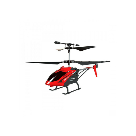 Hélicoptère rc syma s5h fonction planeur gyro infrarouge 3 voies (rouge)