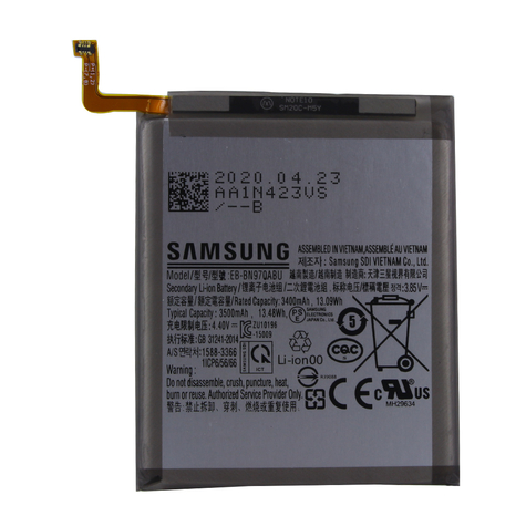 Samsung ebbn970ab samsung n970f galaxy note 10 liion batterie 3500mah