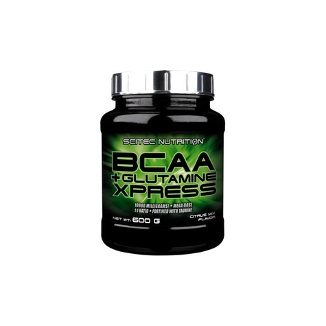 Scitec nutrition bcaa + glutamine xpress, 600 g dose