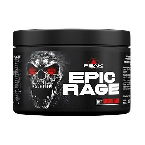 Peak International Epic Rage, 300g Can, Ginger Lemon