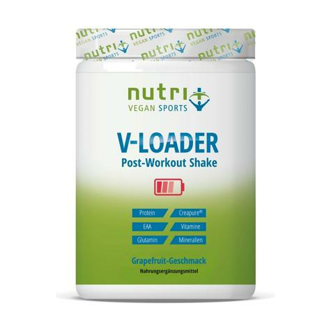 Nutri+ Vegan V-Loader Powder, 750 G Can, Grapefruit/Green Apple