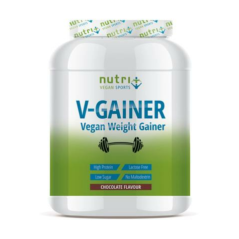 Nutri+ veganes v-gainer pulver, 2000 g dose