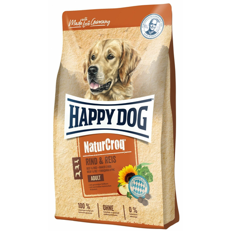 happy dog, b?uf hd naturcroq + riz 1kg