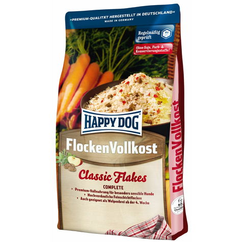 happy dog, hd flakes nourriture entière 1 kg
