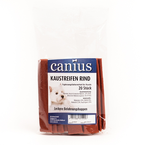 Canius Snacks,Canius Chewing Strips Beef 20 Pcs