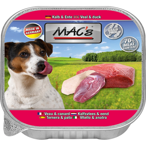 Mac´S,Macs Dog Kalb + Ente     150gs