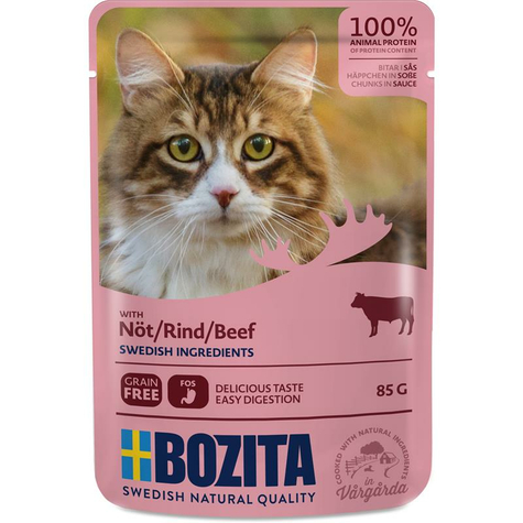 Bozita,Boz.Cat Hisoße Rind 85gp