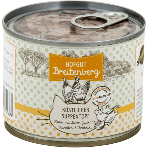 hofgut breitenberg, chat hb délicieux. pot de soupe 180gd