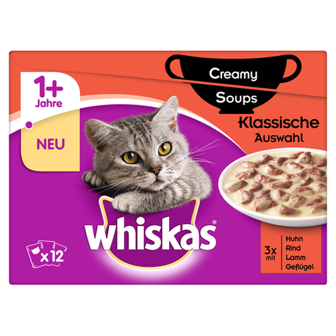 Whiskas, classe whi.Creamy. 12x85gp