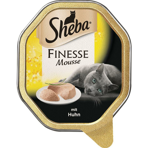 Sheba,She.Finesse Mousse Chicken 85gs